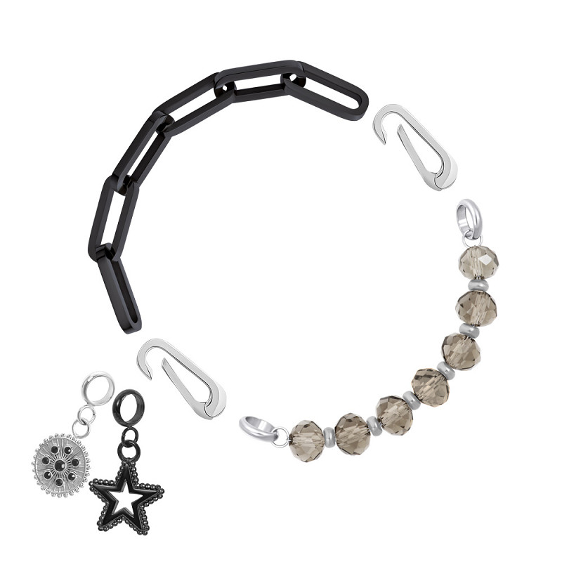 Samengestelde armband Flo Zilver