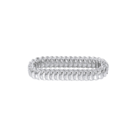 Schakel Braided Zilverkleurig