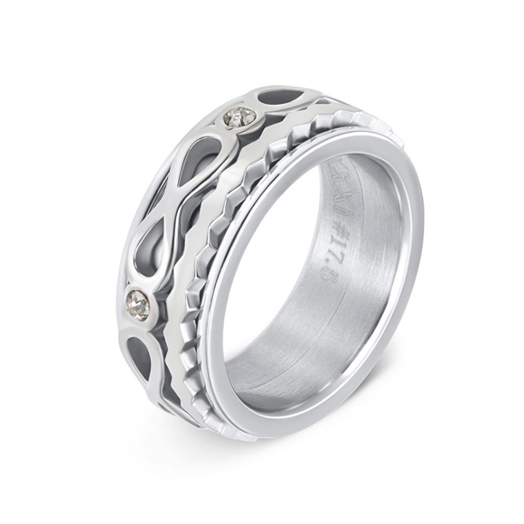 Samengestelde iXXXi ring Infinite Sol Zilver