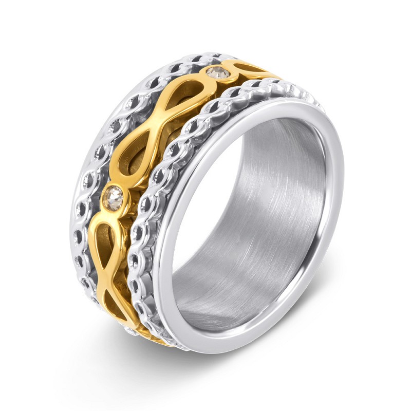 Samengestelde iXXXi ring Infinite Blend Bi-color Goud