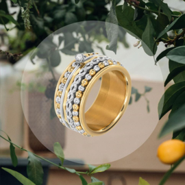 iXXXi Jewelry Vulring Balls Bi Color 2mm Goudkleurig