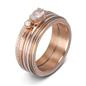 iXXXi Jewelry vulring Double Gear Zilverkleurig/Rosé 2mm