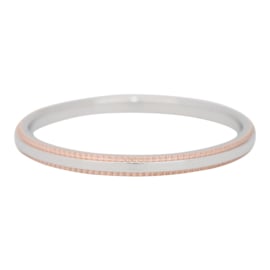 iXXXi Jewelry Double Gear Zilverkleurig/Rosé 2mm