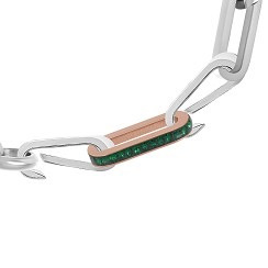 Schakel Zirconia Emerald Rose kleur
