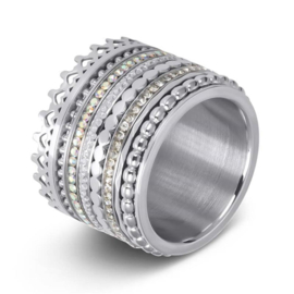 iXXXi Jewelry vulring Zirconia AB Crystal  2mm