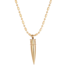 iXXXi MEN Ketting Bullet Mat Goud