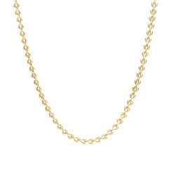 Halsketting Chained Hearts Goudkleurig