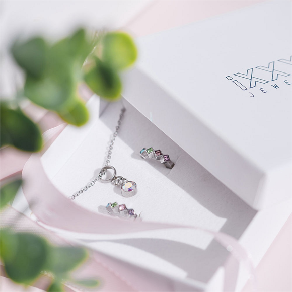 Blossom Glow Sieraden Set Zilver