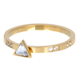 iXXXi Jewelry Losse Ring Expression Triangle 2mm Goudkleurig