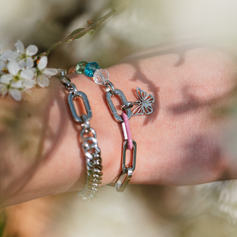 Samengestelde armband Gwen Zilver
