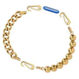 Samengestelde armband Daya Goud