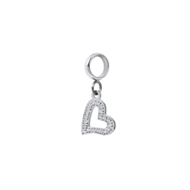 Charm Small Heart zilverkleurig