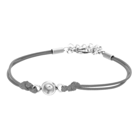 iXXXi Jewelry Top Part Bracelet Wax Cord Base Grey
