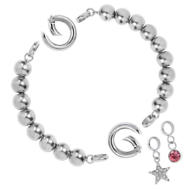 Samengestelde armband Deniz Zilverkleurig