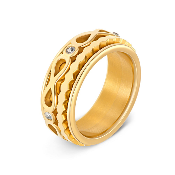 Samengestelde iXXXi ring Infinite Sol Goud