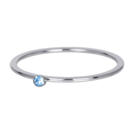 iXXXi Jewelry Vulring Light Sapphire 1 Stone Zilverkleurig 1mm