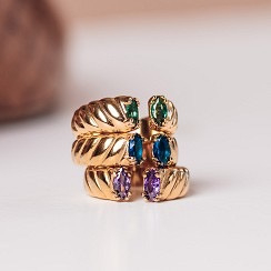 Fame Adore Tanzanite Goudkleurig