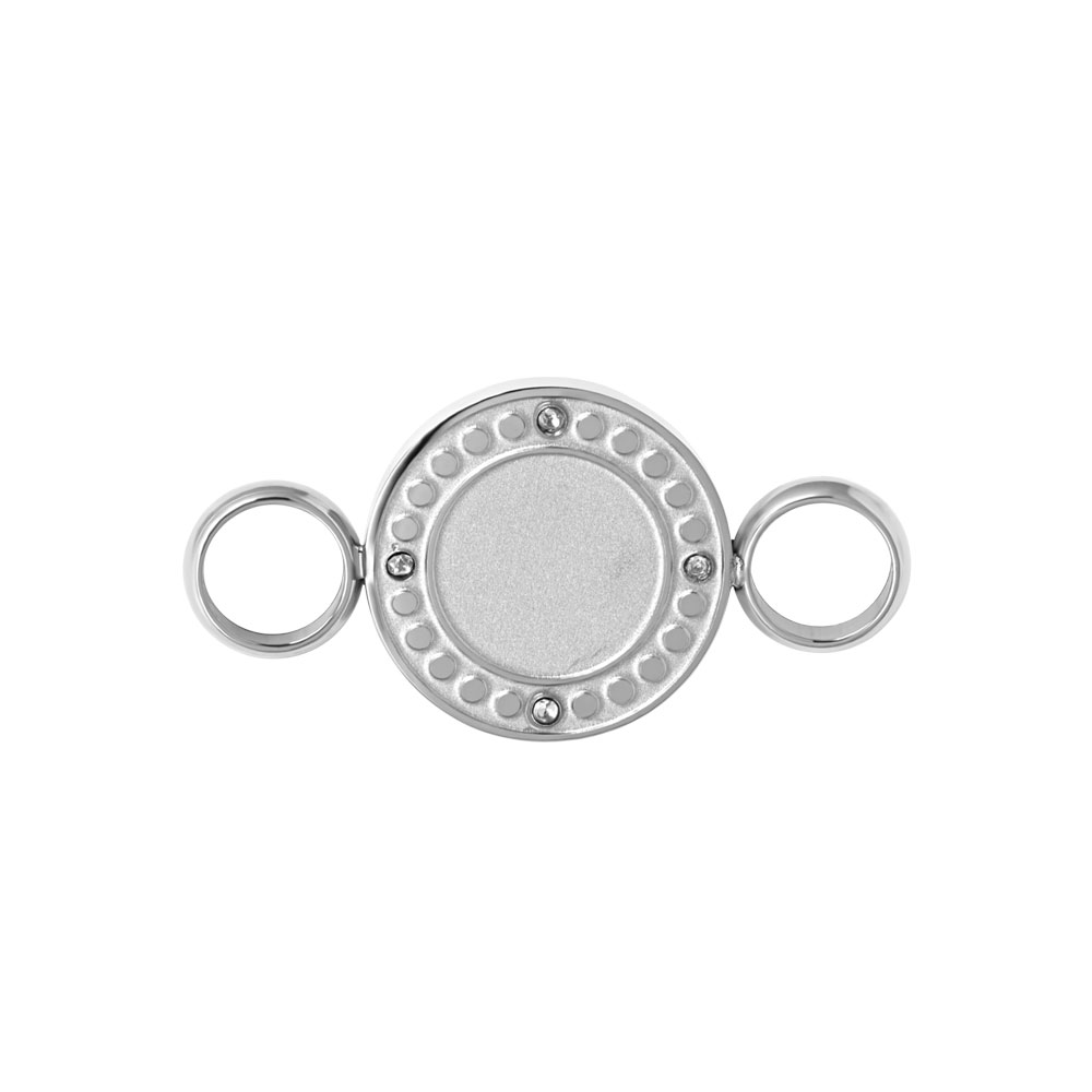 Between Zirconia Round Zilver