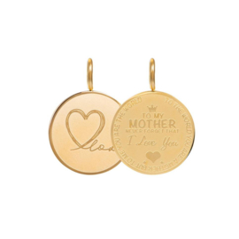 iXXXi Jewelry Pendant Mother Love Small Goudkleurig