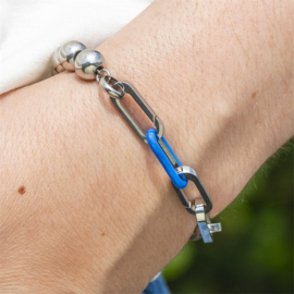Samengestelde armband Dahlia Zilver