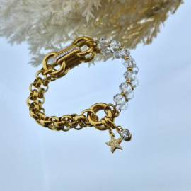 Samengestelde armband Sanne Goudkleurig