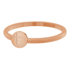 iXXXi Jewelry Ring Alfabet T Rosé 2mm