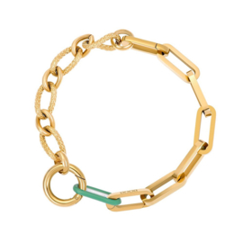 Samengestelde armband Dolly Goud