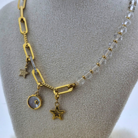 Samengestelde ketting Starlight Goud 53cm
