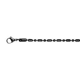 iXXXi Men Necklace 60cm Ball Tubes Zwart