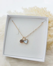 Samengestelde iXXXi Ketting Heart Sterrenbeeld Rosé