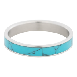 iXXXi Jewelry Turquoise Stone Zilverkleurig 4mm