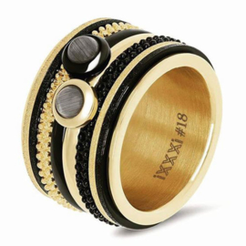 iXXXi Jewelry Basis Ring 12mm Goudkleurig