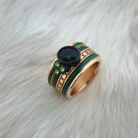 Samengestelde iXXXi  ring Rock Emerald Rosé