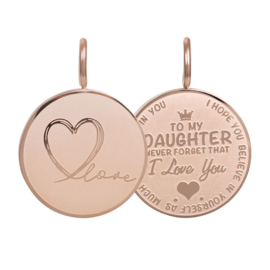 iXXXi Jewelry Pendant Daughter Love Small Rosé