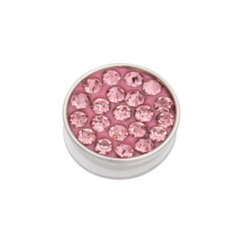 iXXXi Jewelry Top Part Pink Stone Zilverkleurig