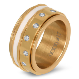 iXXXi Jewelry Basis Ring 10mm Goudkleurig