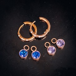 Oorring Elegance Rose kleur