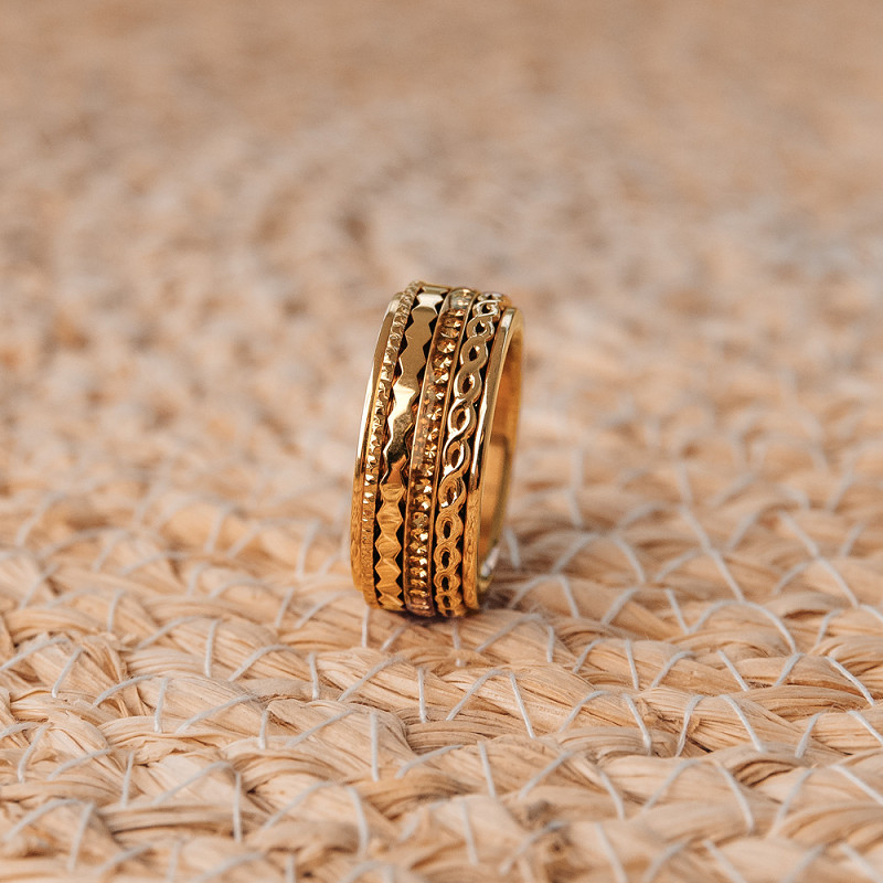 Samengestelde iXXXi ring Serene Sol Goud