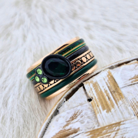 Samengestelde iXXXi  ring Rock Emerald Rosé