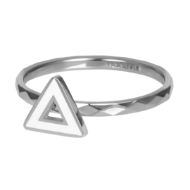 iXXXi Jewelry Vulring Artistic Triangle 2mm Zilverkleurig