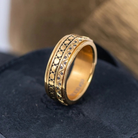 Samengestelde iXXXi ring Happiness Goud