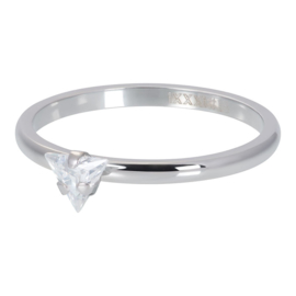 iXXXi Jewelry Vulring Triangle Crystal Stone 2mm Zilverkleurig