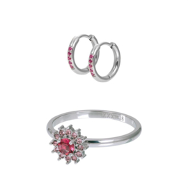 Fame Lucia Fuchsia Ring Set