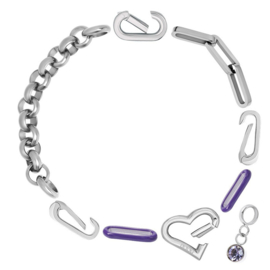 Samengestelde armband Dido Zilver