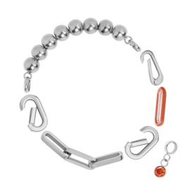Samengestelde armband Dany Zilver