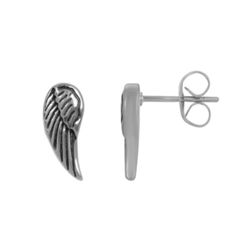 iXXXi Jewelry Ear Studs Angel Wings Silver