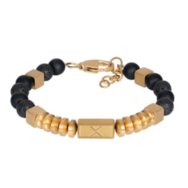 iXXXi Men Bracelet Fern Gold/Black