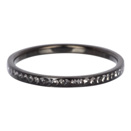 iXXXi Jewelry vulring Zirconia Blackstone Zwart 2mm