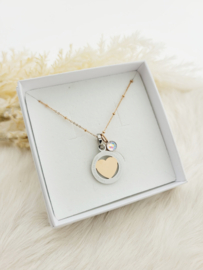 Samengestelde Ketting Heart Rosé AB