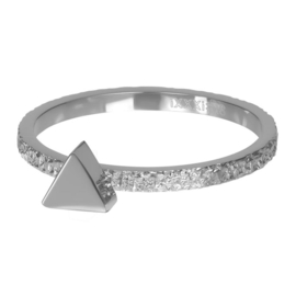 iXXXi Jewelry Vulring Abstract Triangle 2mm Zilverkleurig